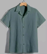 uLOOK Combo Popcorn Shirts White Colour And Green Colour Down Shoulder  - Popcorn, XS