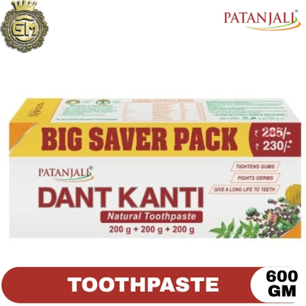 PATANJALI DANTKANTI NATURAL  - 600 GM