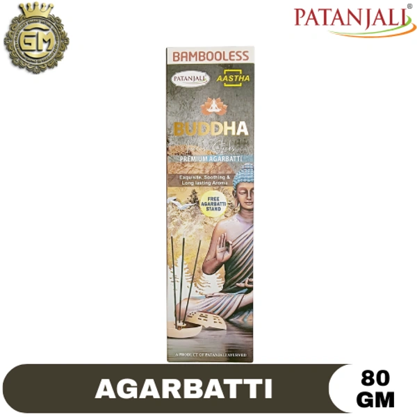 PATANJALI PUJA BAMBOOLESS AGARBATTI BUDDHA - 80 GM