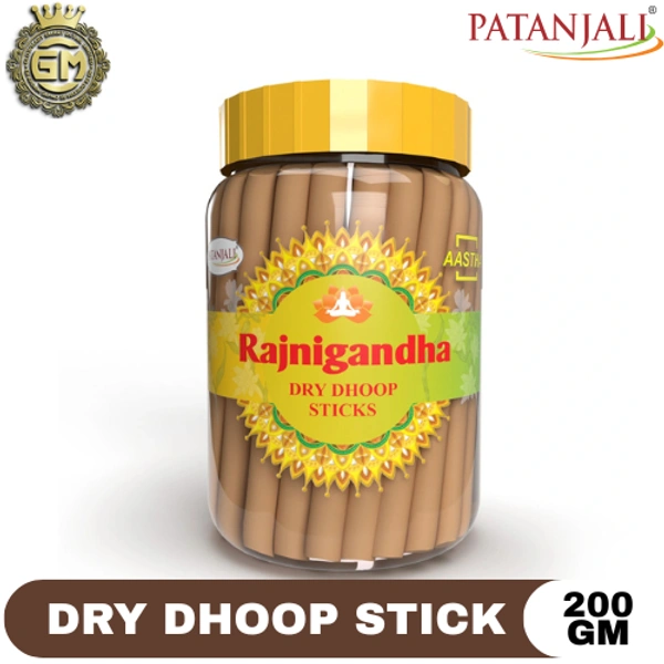 PATANJALI PUJA RAJNIGANDHA DRY DHOOP STICK - 200 GM