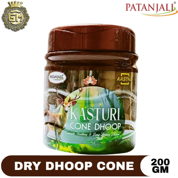 PATANJALI PUJA KASTURI CONE DHOOP - 200 GM