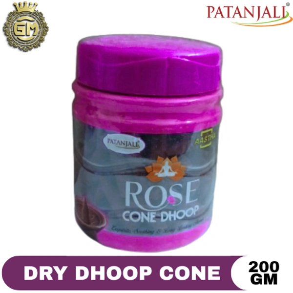 PATANJALI PUJA ROSE CONE DHOOP - 200 GM