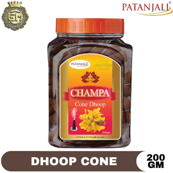 PATANJALI PUJA CHAMPA CONE DHOOP - 200 GM