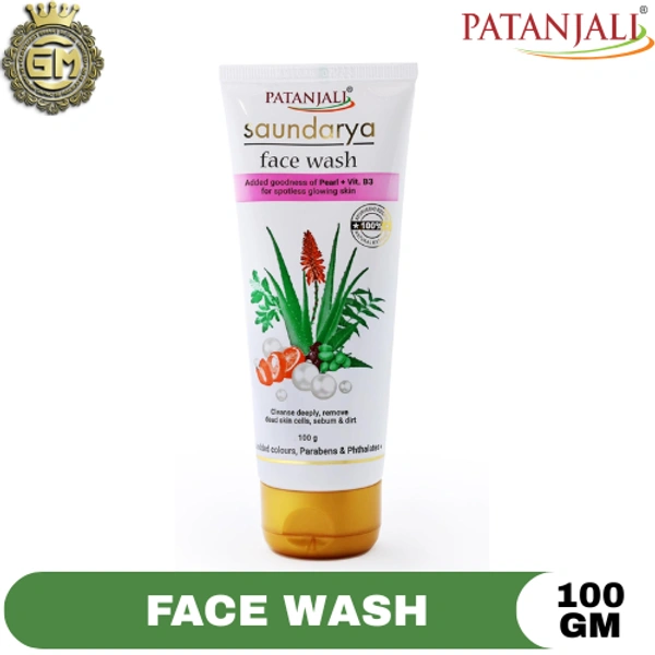 PATANJALI SAUNDARYA FACEWASH - 100 GM