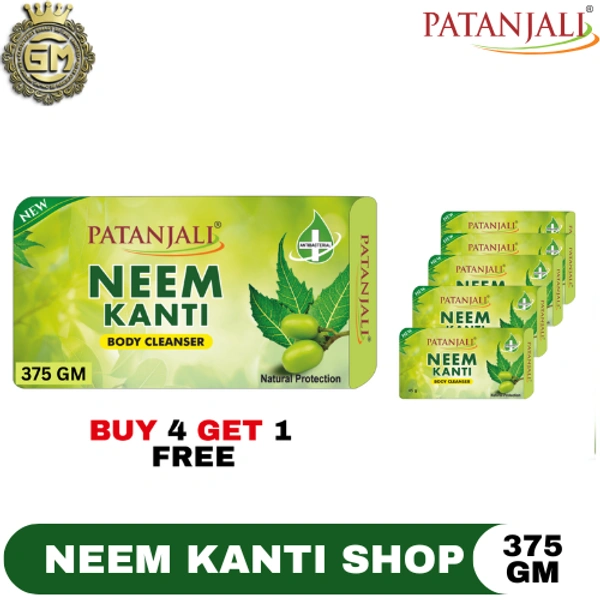 PATANJALI SOAP COMBO 4+1 - 300 GM, NEEM
