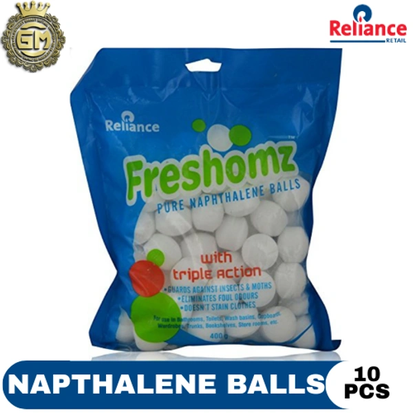 RELIANCE  NAPTHALENE BALLS - 10 PC