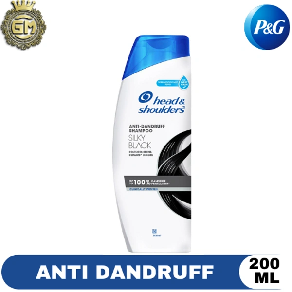 PNG HEAD AND SHOULDER  SILKY  BLACK - 180 ML