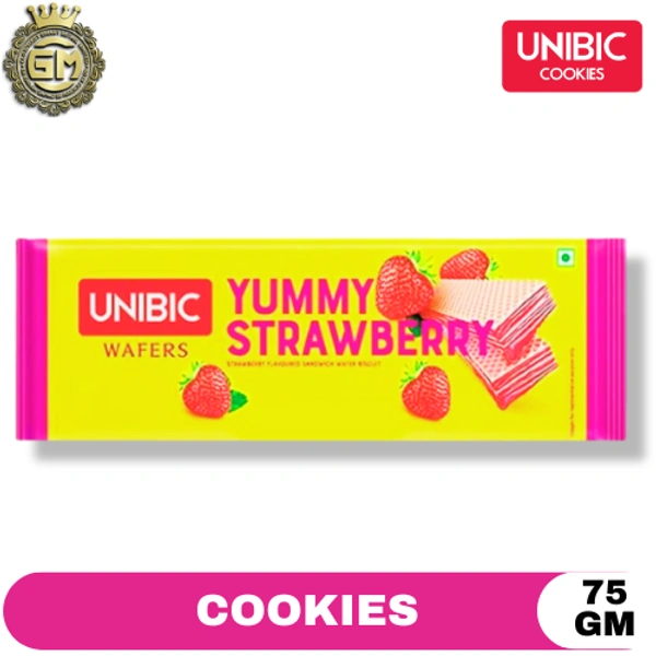 UNIBIC WAFFER STRAWBERRY - 75 GM