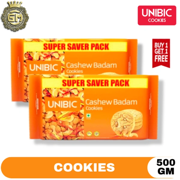 UNIBIC CASHEW BADAM 1+1 - 500 GM