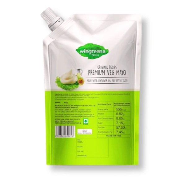 WINGREENS NOZLRG PREMIUM MAYO VEG - 450 GM