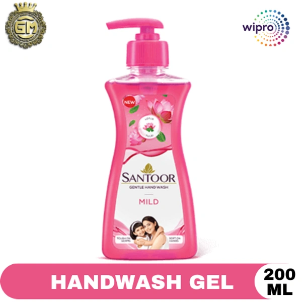 WIPRO HAND WASH PUMP MILD - 200 ML, Magenta / Fuchsia, MILD