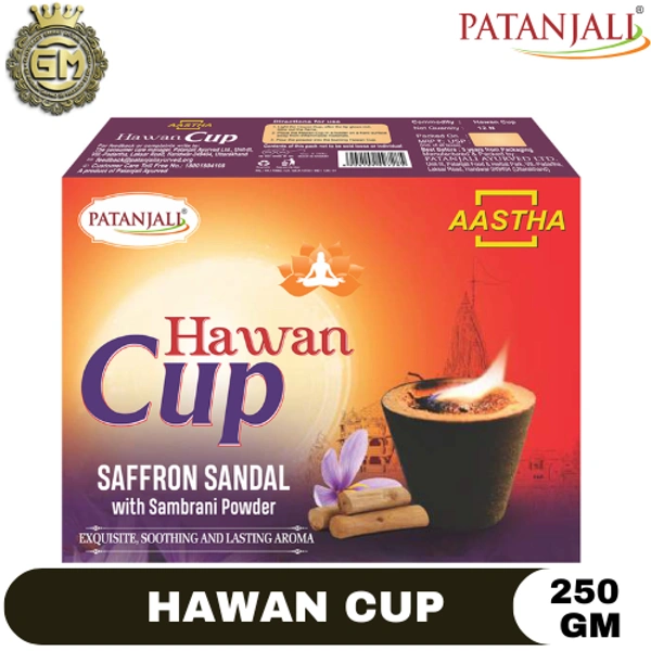 PATANJALI PUJA HAWAN CUP SAFFRON SANDAL - 