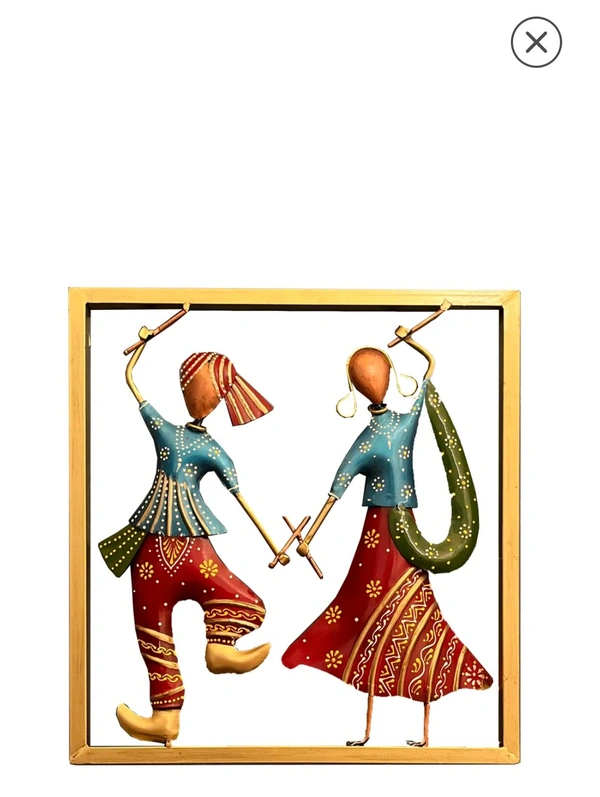 Metal  Inron Dansing Coulp Wall Handing Faram 