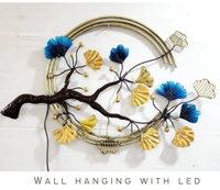 Metal Art Wall Decoration  Deer Pair Ring Clock 