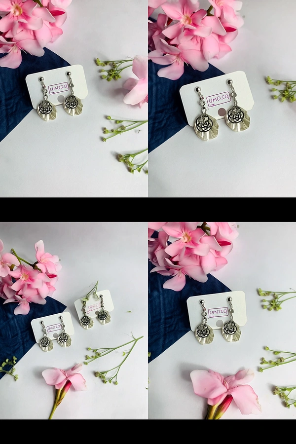 Groove Gallery  ✨ Pearl Petal Rose Drop Earrings