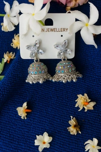 Groove Gallery  These are Oxidized Silver Jhumka Earrings.