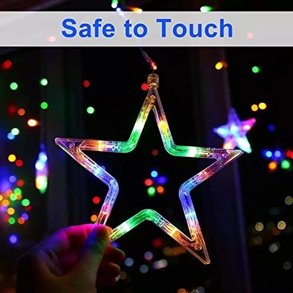 MULTI COLUR STAR DIWALI LIGHTS 6+6 