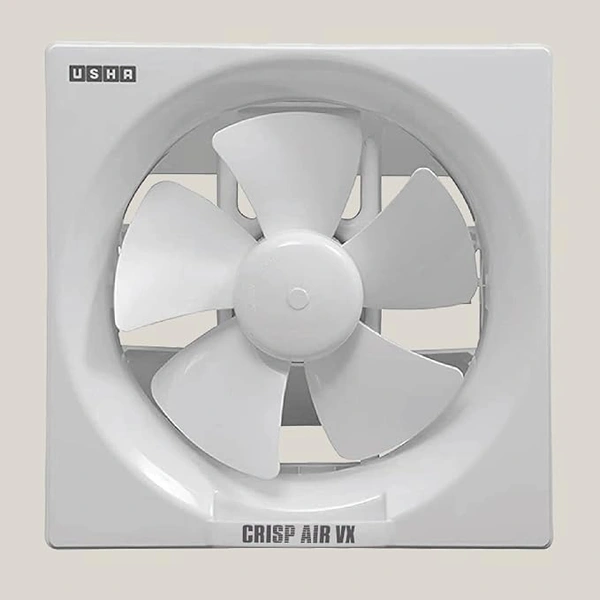 USHA Crisp Air VX Exhaust Fan | 250mm Sweep Size | 345mm Duct Size | 100% Copper Motor | 2 Year Warranty | (White)