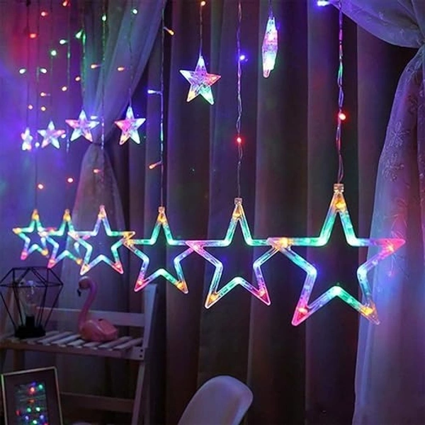 MULTI COLUR STAR DIWALI LIGHTS 6+6 