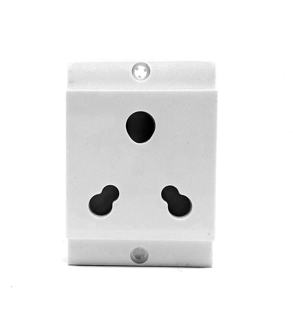 Wipro North West Socket 6/20A 3 Pin - Power (White)  - 16 amp