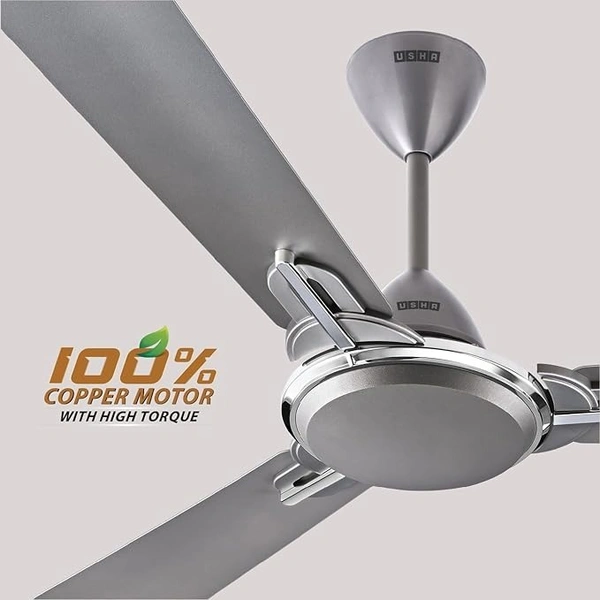 USHA Striker One 1200mm | BEE Star Rated |High Speed Decorative Ceiling Fan | 2 Year Warranty | (Spanish Green) Pack of 1