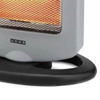 USHA 4003 1200 Watt 3 Rod Halogen Heater with Auto Oscillation Feature and Safety Mesh(Grey) - WHITE