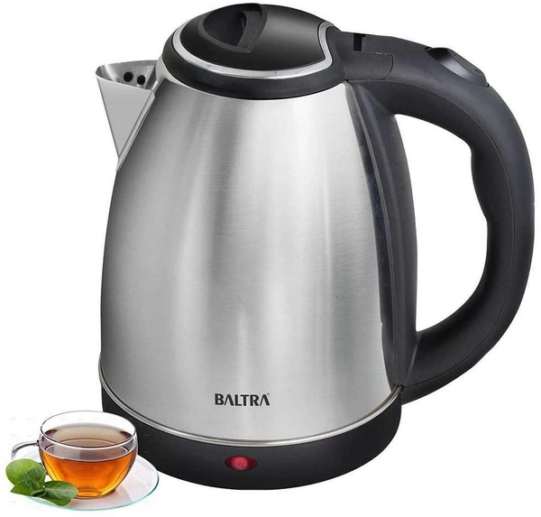 BALTRA Victory Stainless Steel Electric Kettle 1100W Auto Cut-Off Feature 1.8 Ltr(Silver)