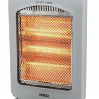 USHA 4003 1200 Watt 3 Rod Halogen Heater with Auto Oscillation Feature and Safety Mesh(Grey) - WHITE
