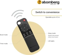 atomberg Renesa+ 1200mm BLDC Ceiling Fan with Remote Control | BEE 5 star Rated Energy Efficient Ceiling Fan | High Air Delivery with LED Indicators | 2+1 Year Warranty (Pearl White)