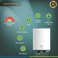 CG 15 L  Storage Water Heater (Geyser) | with Glassline Tank | 4 Level Safety | Rust Proof body | BEE 5 Star Rated | For Home, Bathroom | White - White, 1