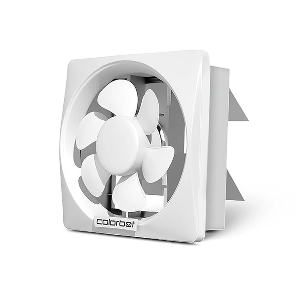 POLLAR Colorbot Ecoz BLDC Exhaust Fan 6 inches | 150mm | Suitable for Bathroom, Kitchen | Easy to Clean | Copper Motor | Noiseless | 2+1 Year Warranty (White) - 150MM, WHITE