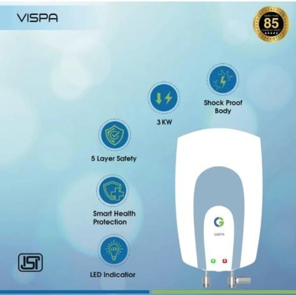 CG VISPA 3L INSTANT WATER HEATER - WHITE, 1