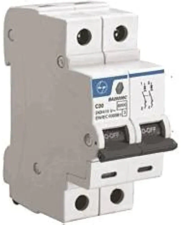Lauritz Knudsen (Formerly L&T Switchgear Business) Tripper BA20630C | Tripper MCB 63A DP 240V AC 6kA C Curve| White | Useful in Overload, Short-Circuit & Isolation With - 63 AMP