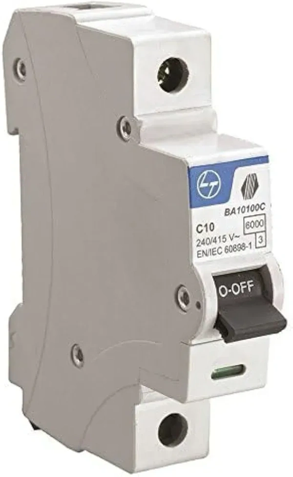 auritz Knudsen (Formerly L&T Switchgear Business) Tripper BA10160B | Tripper MCB 16A SP 240V AC 6kA B Curve | White | Useful in Overload, Short-Circuit & Isolation 