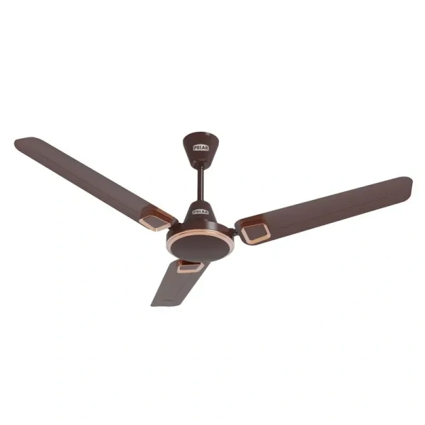 POLAR  POLAR Radiant 1200mm Sweep Ceiling Fan - Rusty Copper Finish | 1 Star Rated and 52 watt Ceiling Fan For Home & Bedroom | - Blue