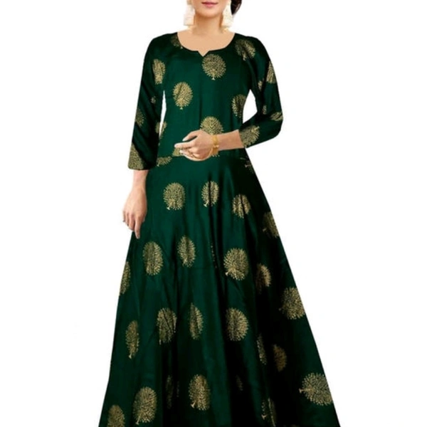 Women's Printed Rayon Dress Women's Printed Green Rayon DressFabric: RayonSleeve Length: Short SleevesPattern: PrintedMultipack: 1Sizes: - X, XL, XXL
