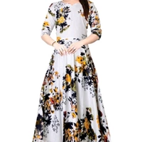 Women's Printed Rayon Dress Women's Printed Green Rayon DressFabric: RayonSleeve Length: Short SleevesPattern: PrintedMultipack: 1Sizes: - X, XL, XXL
