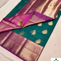 Kanjivaram Style Banarasi Silk Saree - Free
