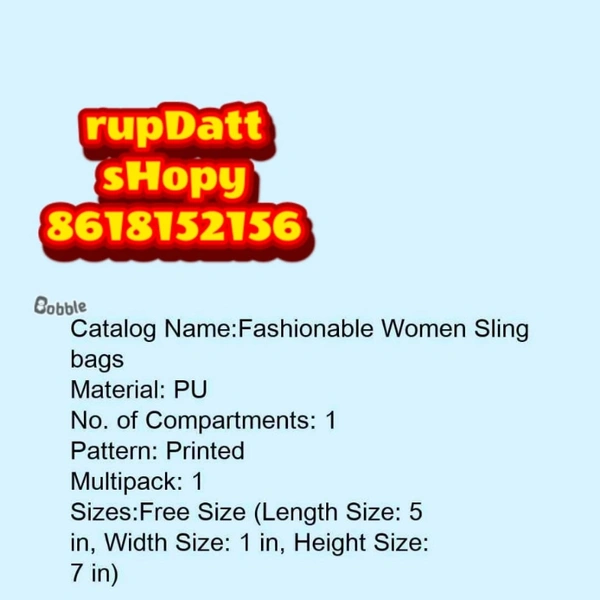 Fashionable Women Sling Bags