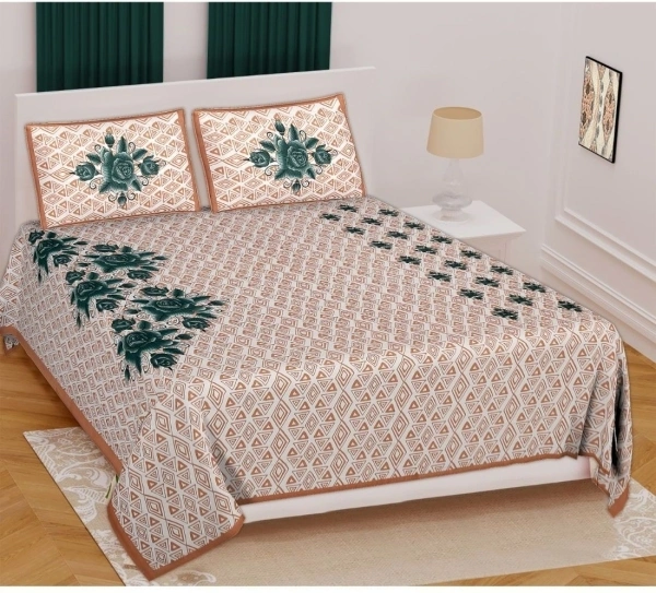 Moca by Monte Carlo 120 TC Cotton Double Printed Bedsheet