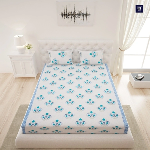 Moca by Monte Carlo 120 TC Cotton Double Printed Bedsheet
