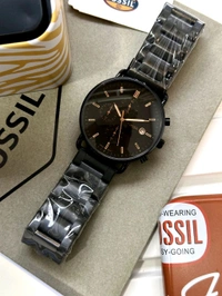 *Fossil's "Commuter Black Satin - Black, Free Size