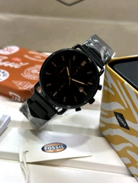 *Fossil's "Commuter Black Satin - Black, Free Size