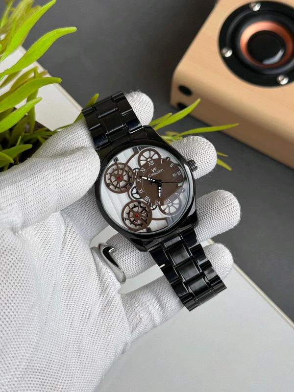 Most Demanded V9 Analog Quartz Movement Collection With High Quality Strap Best Finishing Body & Case