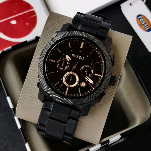 Fossil FS4682 Chronograph Premium Watch For Men - Black