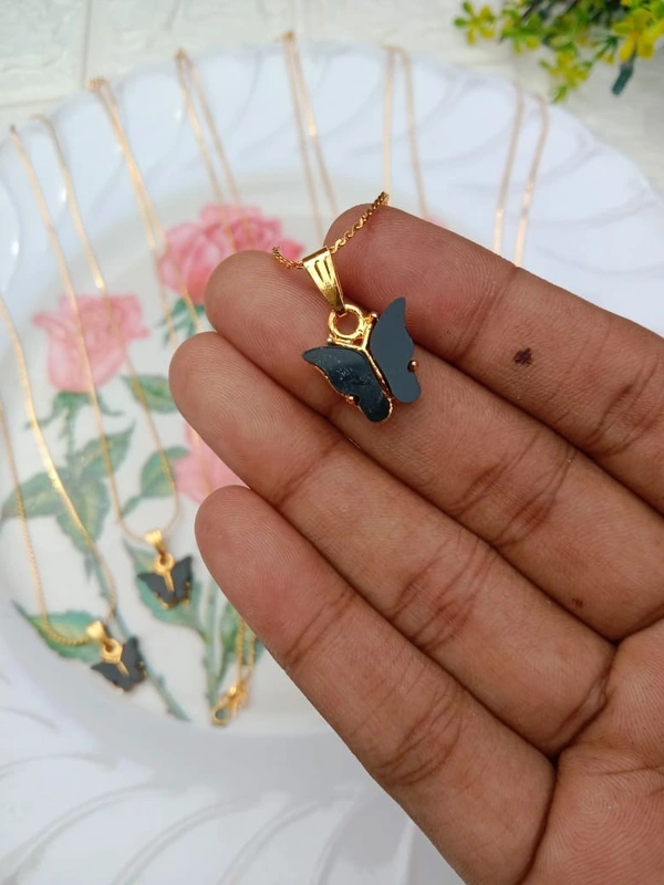 Butterfly Pendant - golden