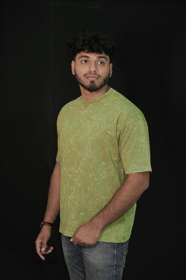 MutantCobra Light Olive - Acid Wash Oversized T-shirt - S, Wild Willow