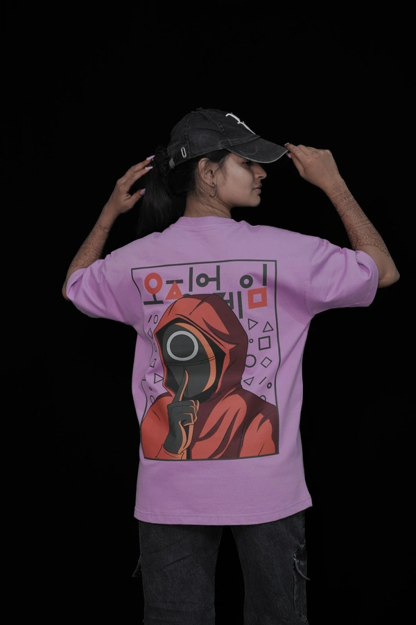 Mutantcobra Squid Game - Unisex Oversized T-Shirt 100% Premium Cotton - L, Lavender