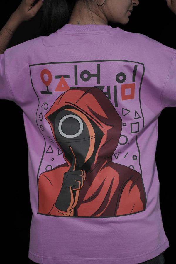 Mutantcobra Squid Game - Unisex Oversized T-Shirt 100% Premium Cotton - L, Lavender