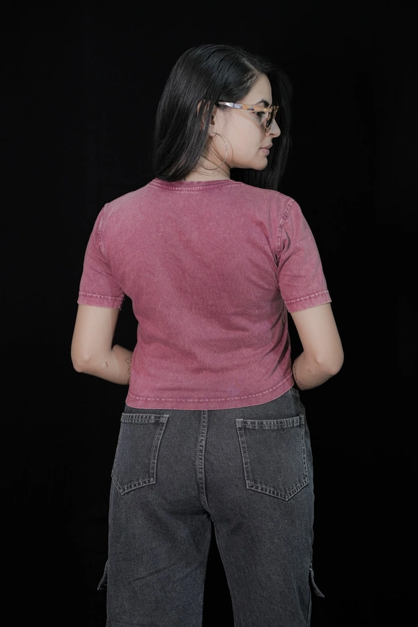 Mutantcobra Better Me - Baby Tee- Vintage Maroon - L